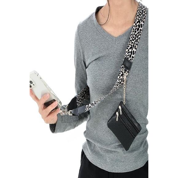 Zenana CLIP & GO CROSSBODY DUO PHONE STRAP & WALLET - Picture 7 of 9